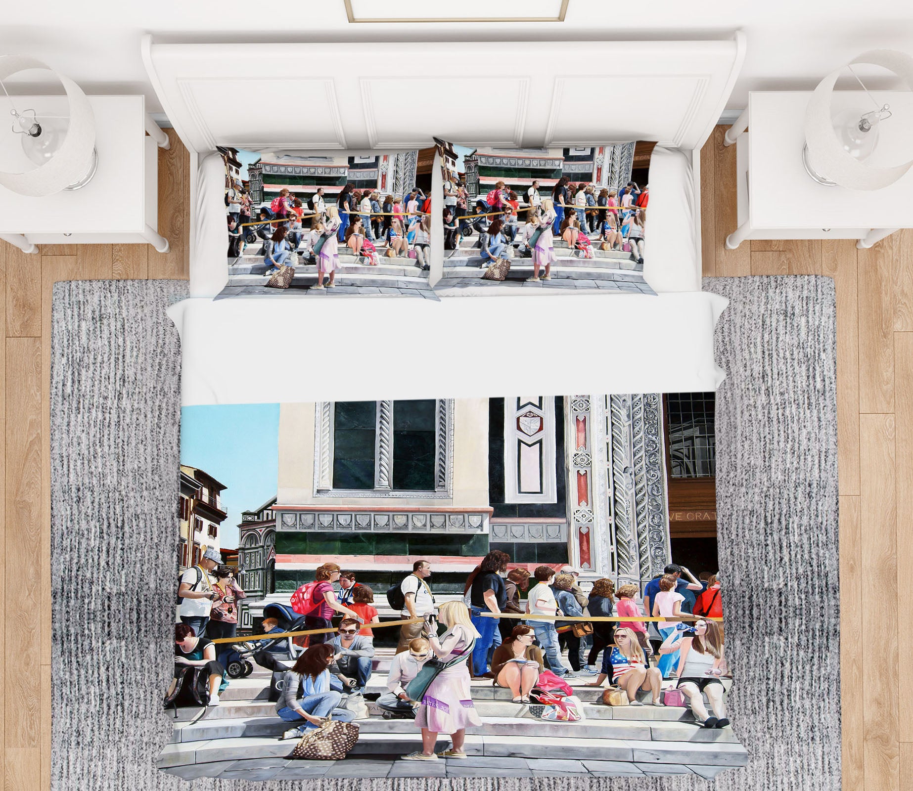 3D Street Tourists 11043 Matthew Holden Bates Bedding Bed Pillowcases Quilt