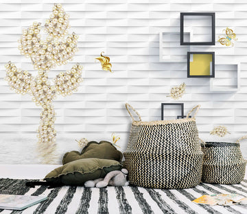 3D Abstract Small Tree 1489 Wall Murals Wallpaper AJ Wallpaper 2 