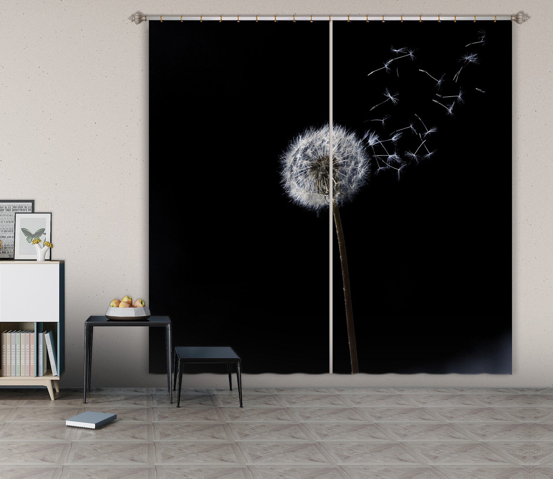 3D Dandelion 078 Marco Carmassi Curtain Curtains Drapes Curtains AJ Creativity Home 