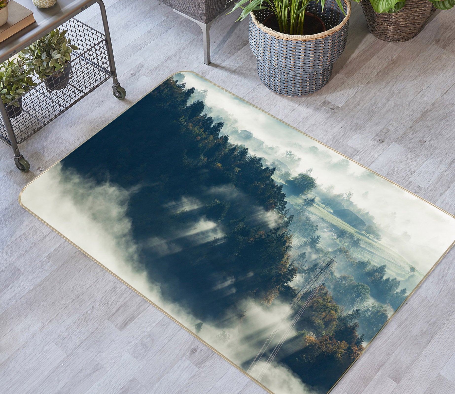 3D Mountains 29184 Non Slip Rug Mat