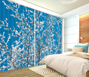 3D Sunny Flowers 207 Assaf Frank Curtain Curtains Drapes Curtains AJ Creativity Home 