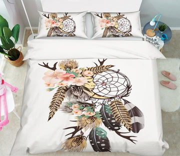3D Feather Dream Catcher 15022 Bed Pillowcases Quilt