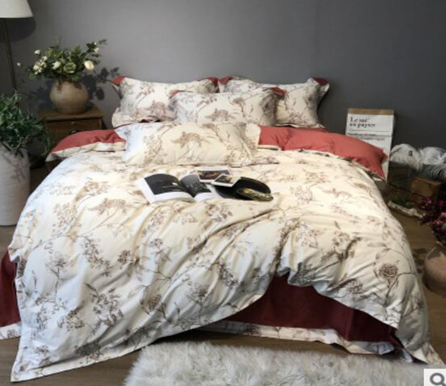 3D Grey Flowers 40043 Bed Pillowcases Quilt