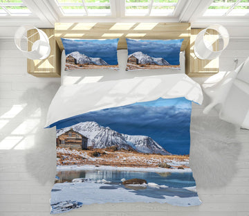 3D Snow Mountain 2142 Marco Carmassi Bedding Bed Pillowcases Quilt Quiet Covers AJ Creativity Home 
