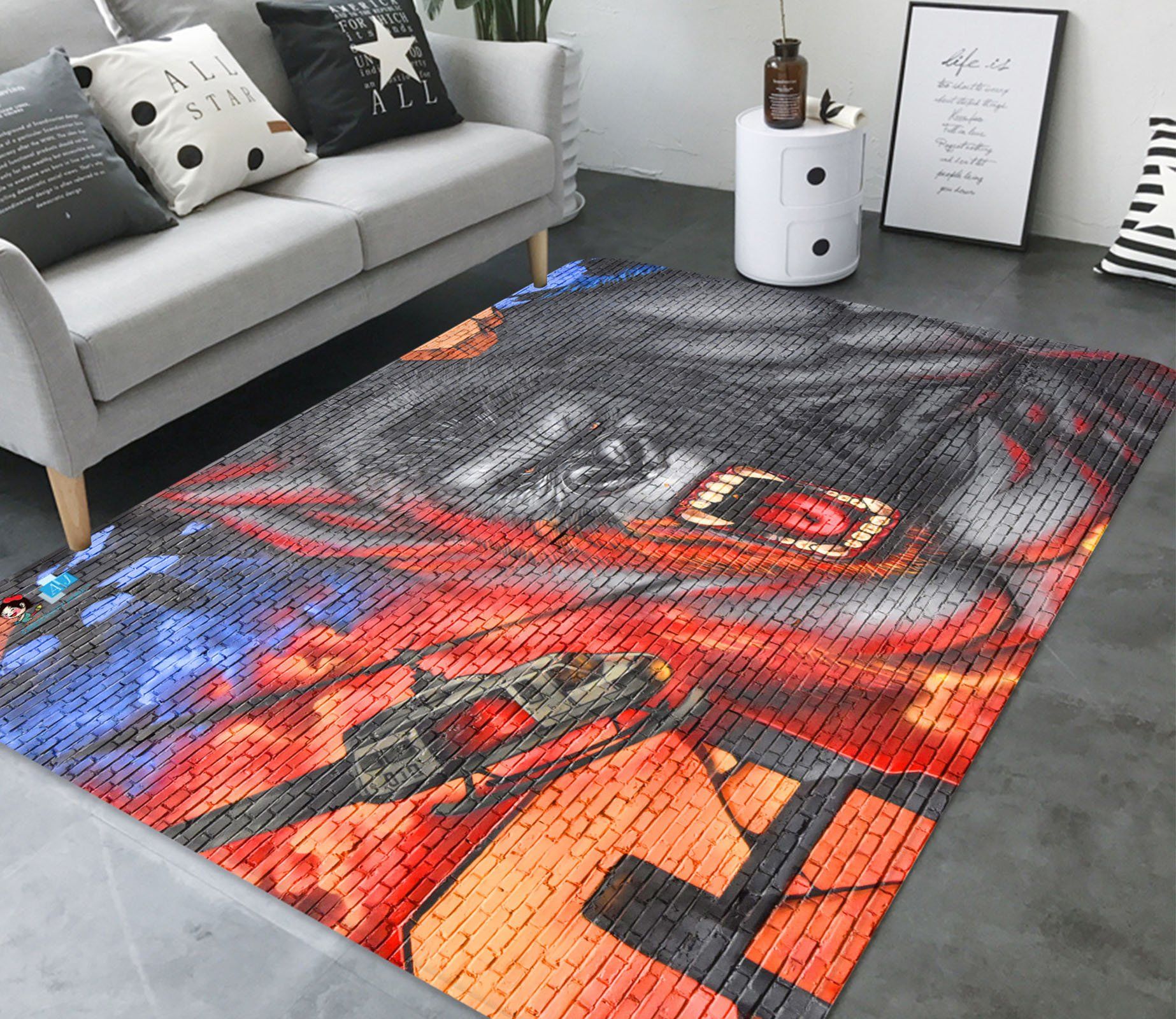 3D Chimpanzee 2835 Non Slip Rug Mat Mat AJ Creativity Home 