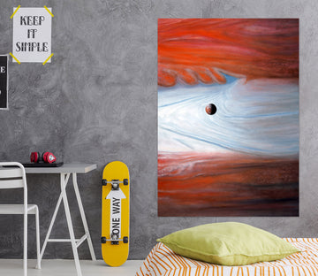 3D Red White Pattern 110132 Matthew Holden Bates Wall Sticker