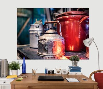 3D Vintage Teapot 4017 Beth Sheridan Wall Sticker