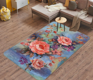 3D Flowers 26158 Non Slip Rug Mat