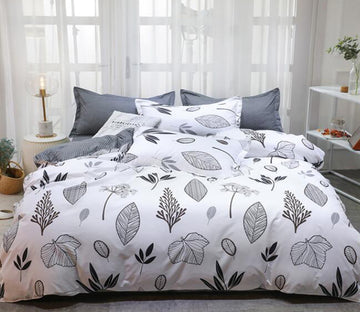 3D Various Leaves 12079 Bed Pillowcases Quilt