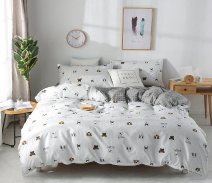 3D Bulldog 30264 Bed Pillowcases Quilt