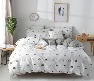 3D Bulldog 30264 Bed Pillowcases Quilt
