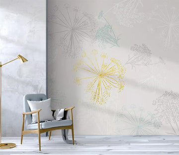 3D Colored Dandelion 935 Wall Murals Wallpaper AJ Wallpaper 2 