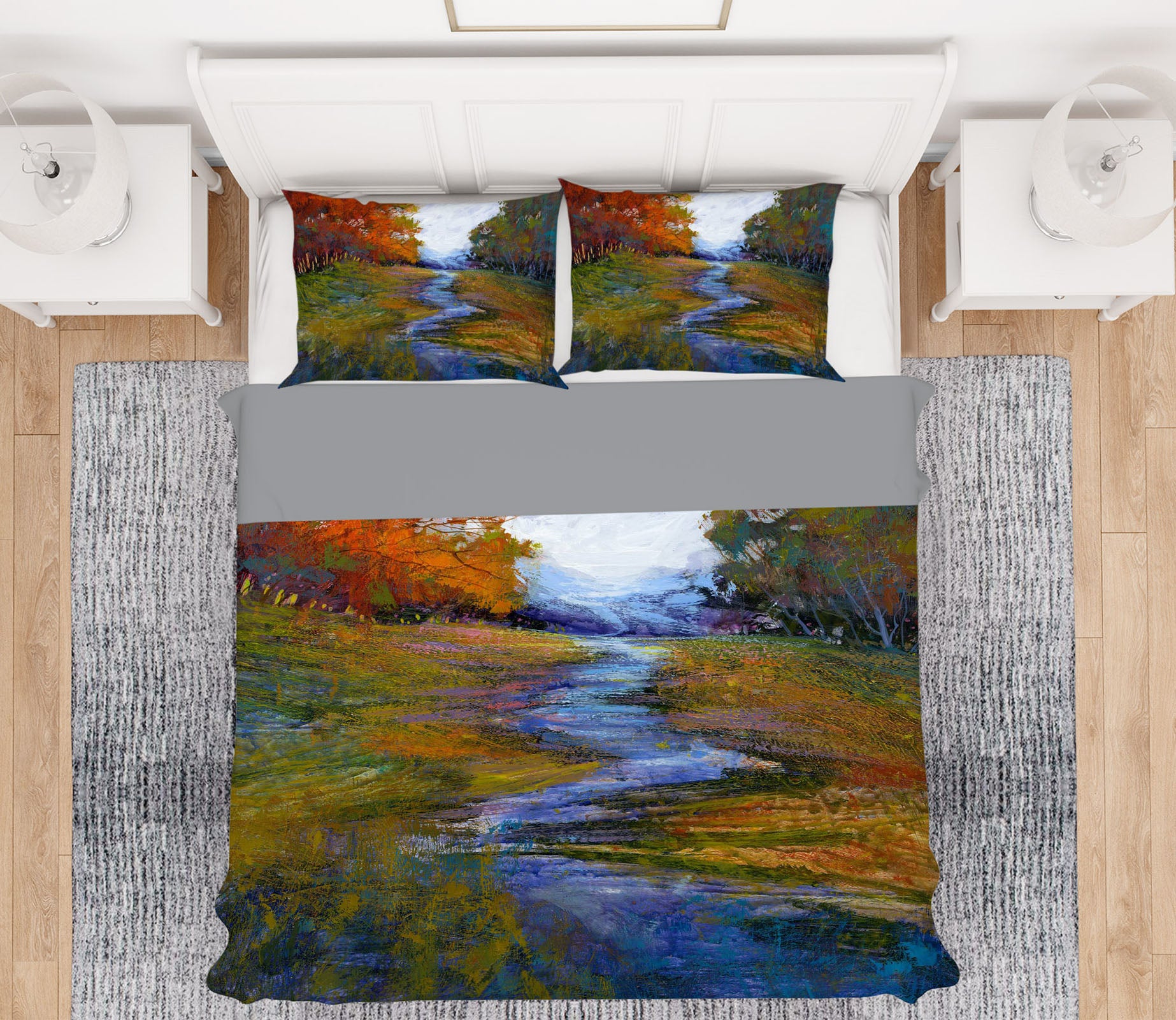 3D Winding River 1049 Michael Tienhaara Bedding Bed Pillowcases Quilt