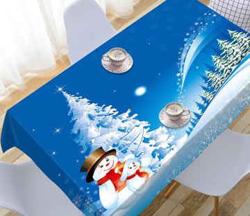 3D Christmas Snow Tree 25 Tablecloths Tablecloths AJ Creativity Home 