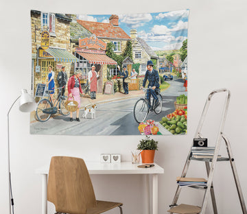 3D Village 112104 Trevor Mitchell Tapestry Hanging Cloth Hang