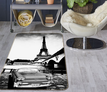 3D Iron Tower Car 32162 Non Slip Rug Mat