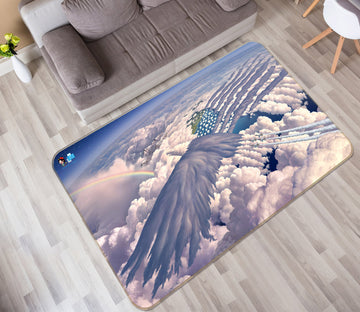 3D Clouds 85074 Jerry LoFaro Rug Non Slip Rug Mat