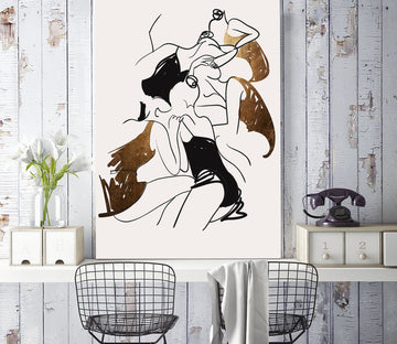 3D Sketch Girl 1410 Boris Draschoff Wall Mural Wall Murals Wallpaper AJ Wallpaper 2 