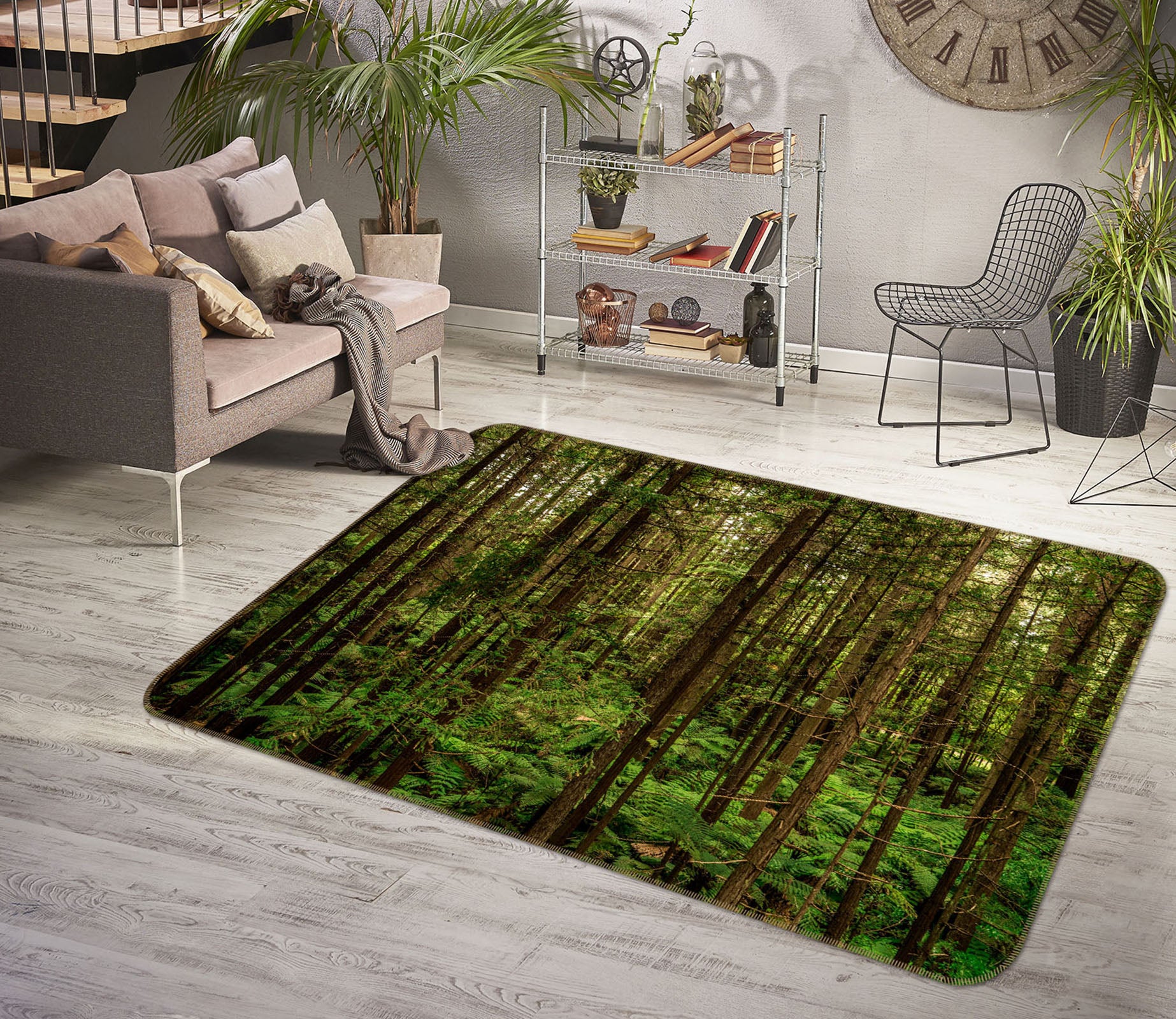 3D Forest 29182 Non Slip Rug Mat
