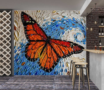 3D Spring Butterfly 1419 Dena Tollefson Wall Mural Wall Murals Wallpaper AJ Wallpaper 2 