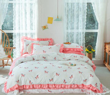 3D Pink Pony 17165 Bed Pillowcases Quilt