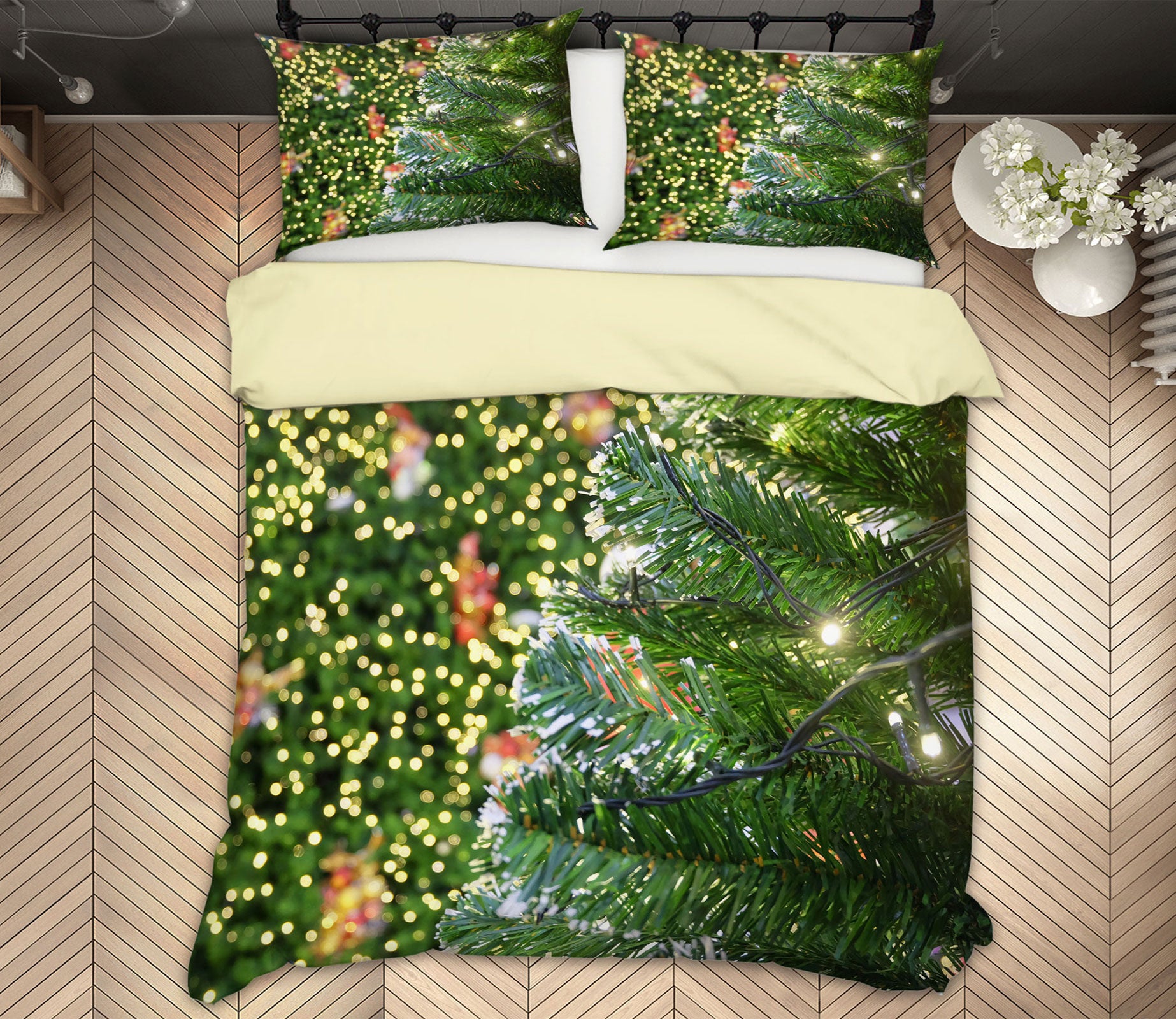 3D Tree Branches 51008 Christmas Quilt Duvet Cover Xmas Bed Pillowcases