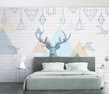 3D Triangle Decoration WC1126 Wall Murals