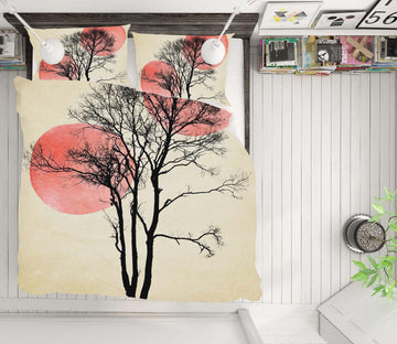 3D Moon Hiding 2011 Boris Draschoff Bedding Bed Pillowcases Quilt Quiet Covers AJ Creativity Home 