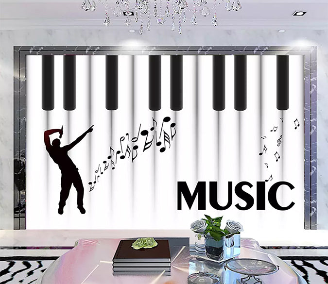 3D Play Music 1261 Wall Murals Wallpaper AJ Wallpaper 2 