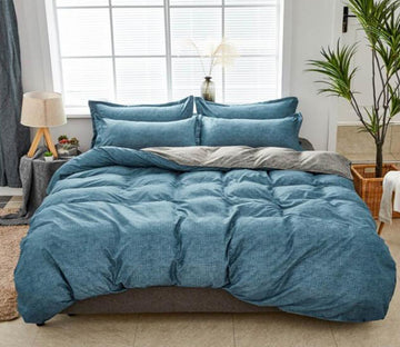 3D Blue 7142 Bed Pillowcases Quilt