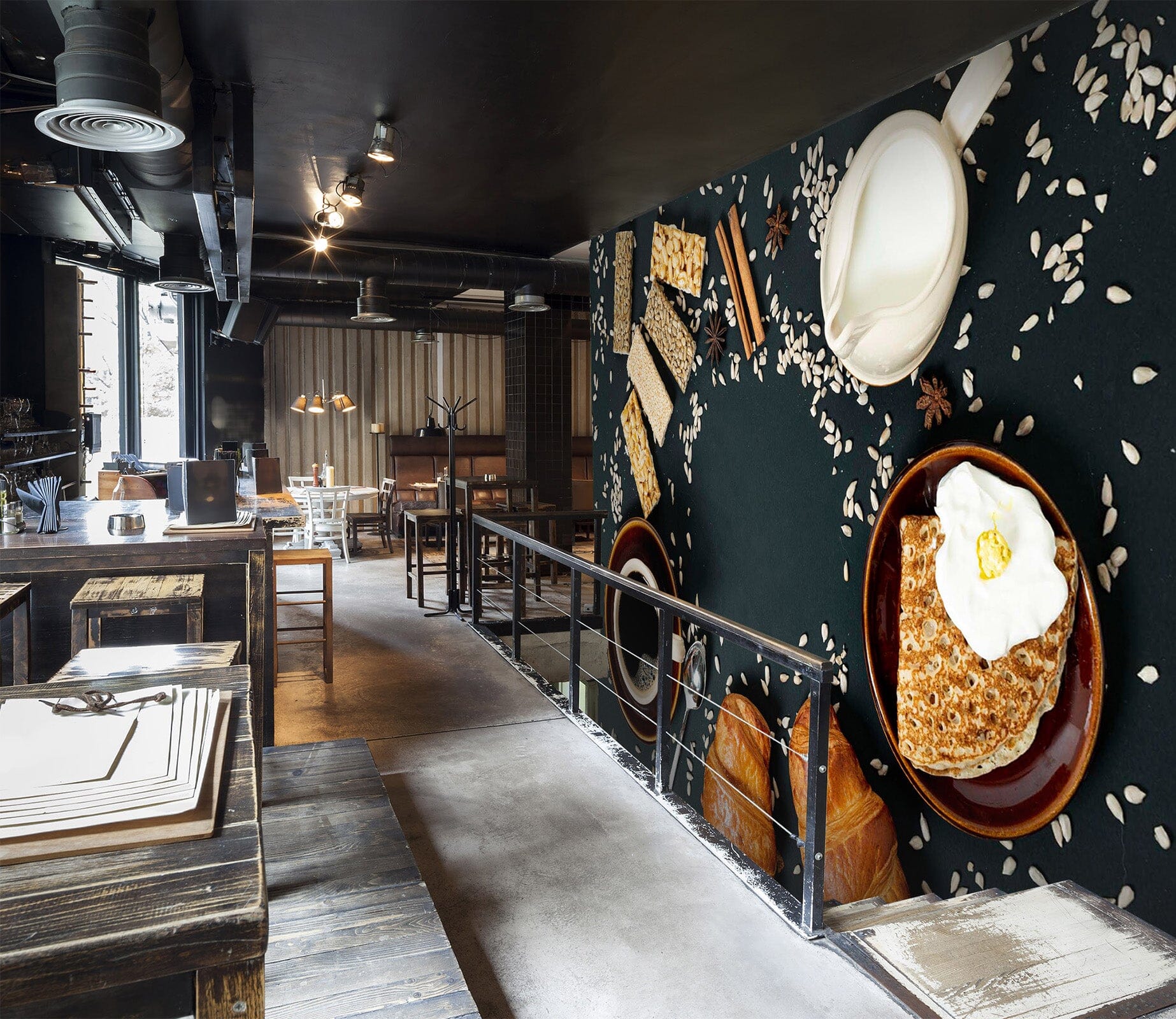 3D Coffee Bread 1456 Wall Murals Wallpaper AJ Wallpaper 2 