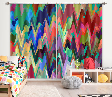 3D Wavy Color 70096 Shandra Smith Curtain Curtains Drapes