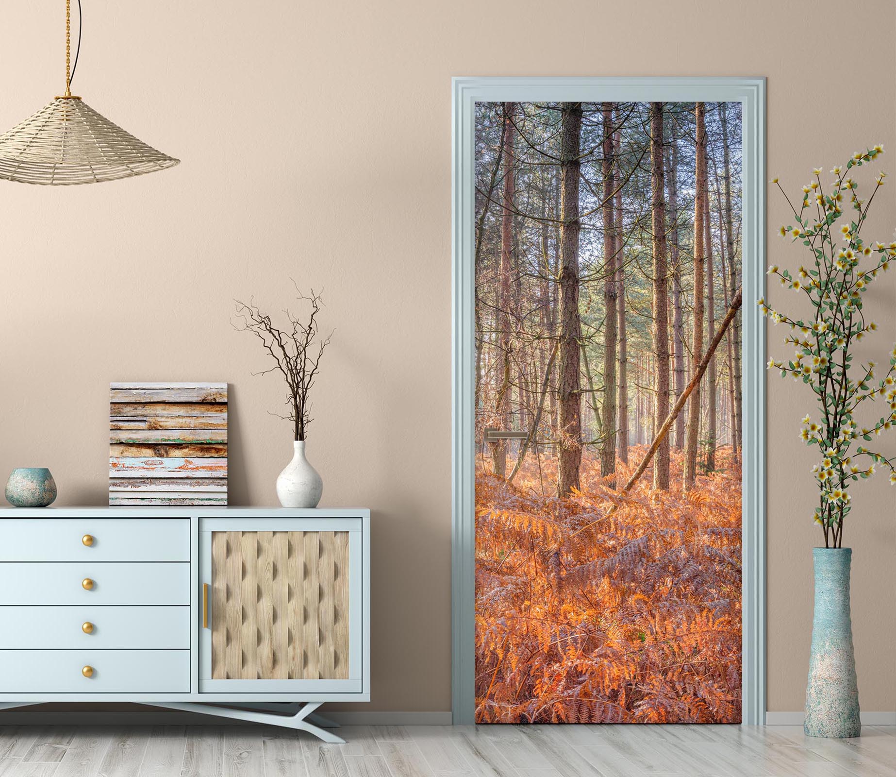 3D Tree Landscape 5119 Assaf Frank Door Mural