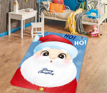 3D Santa Claus 55119 Christmas Non Slip Rug Mat Xmas