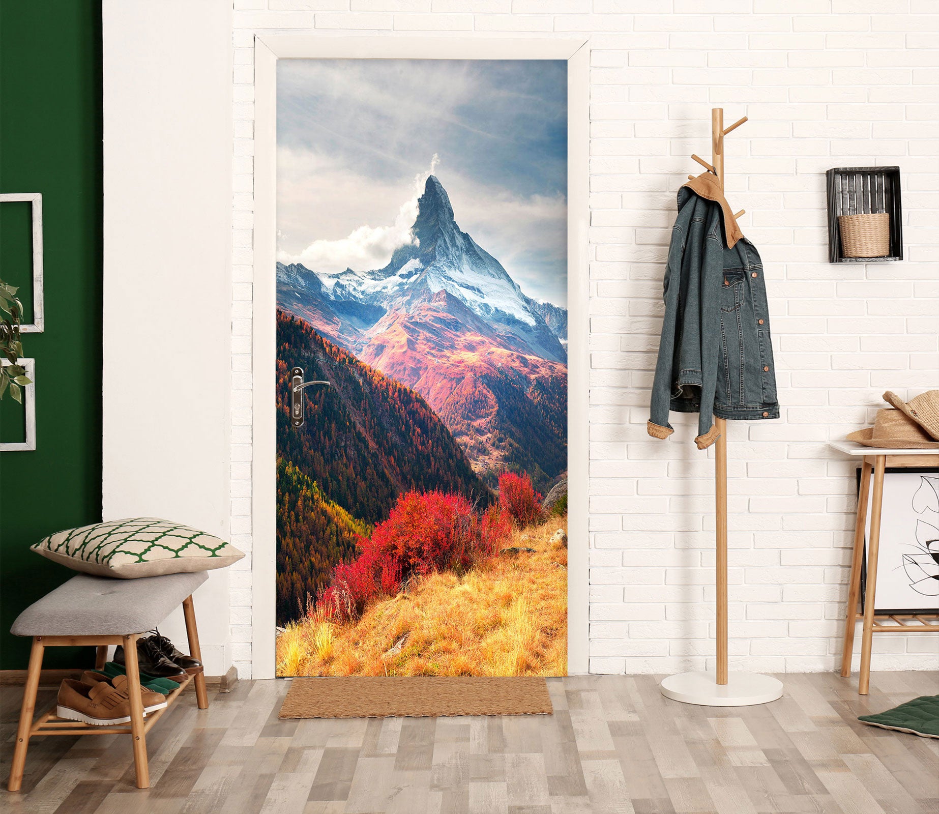 3D Mountains 24149 Door Mural