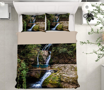 3D Stone Water 16096 Bed Pillowcases Quilt