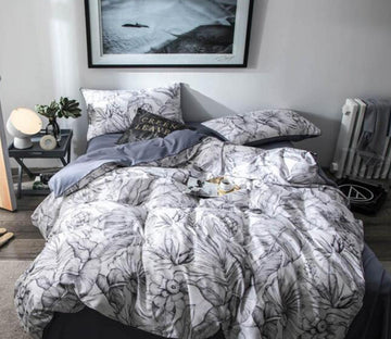 3D Gray Pattern 7085 Bed Pillowcases Quilt