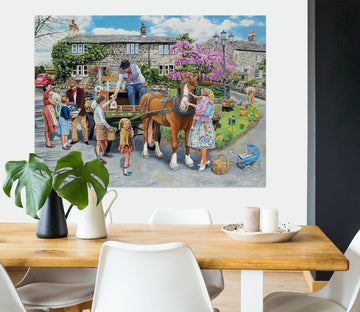 3D Petting The Horse 055 Trevor Mitchell Wall Sticker Wallpaper AJ Wallpaper 2 