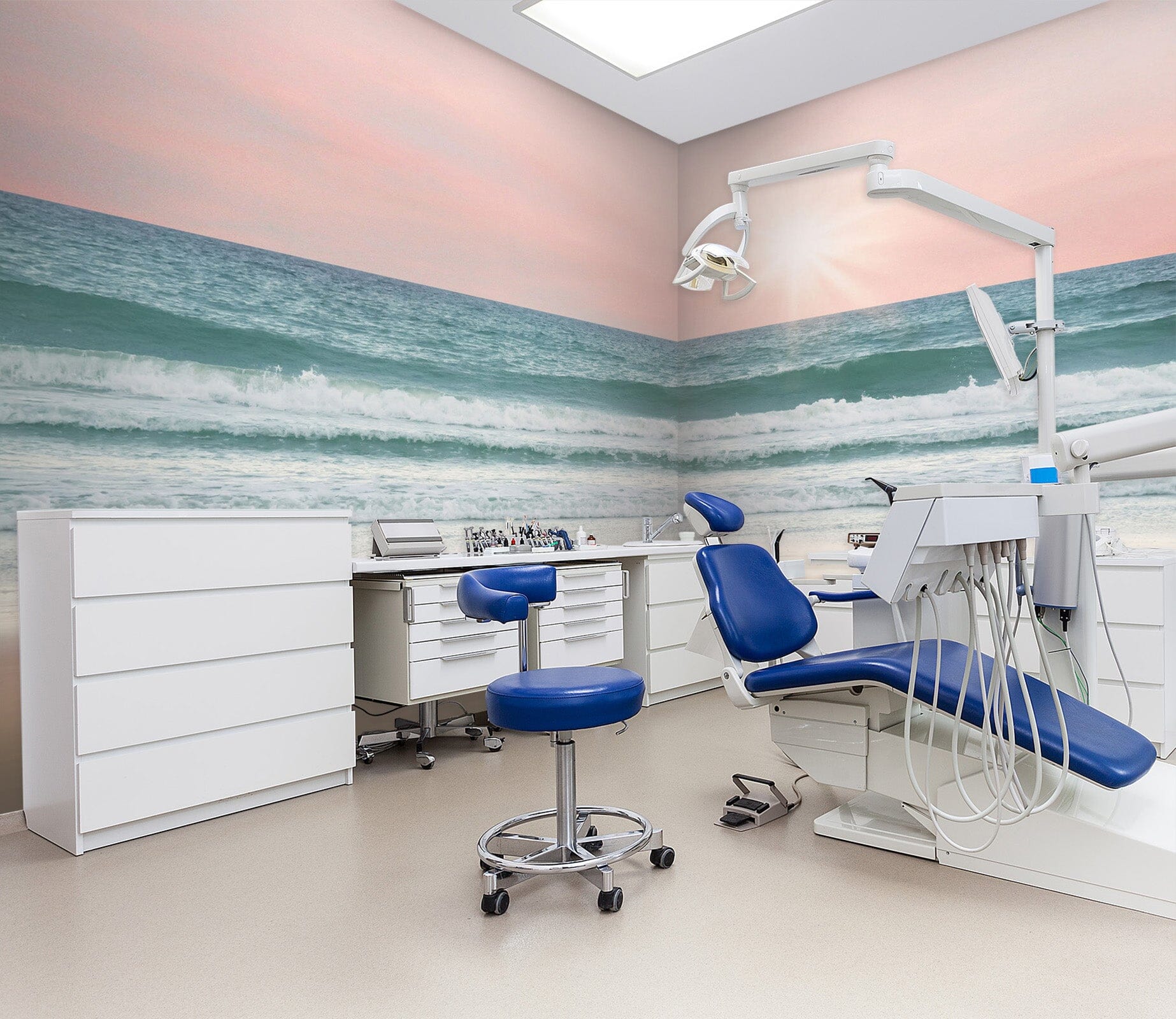 3D Sunshine Waves 053 Wall Murals Wallpaper AJ Wallpaper 2 