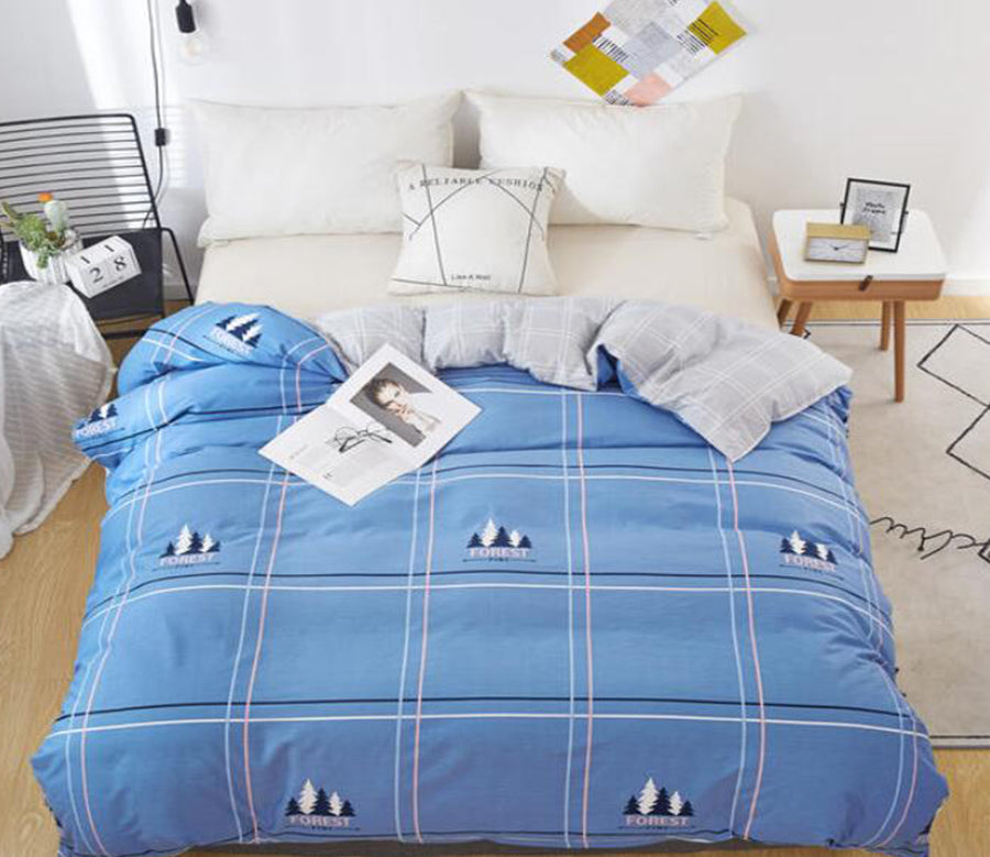 3D Blue 3038 Bed Pillowcases Quilt