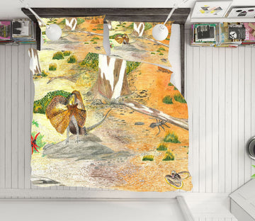 3D Desert Bird 030 Michael Sewell Bedding Bed Pillowcases Quilt Quiet Covers AJ Creativity Home 