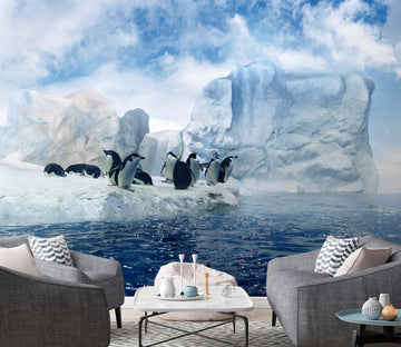 3D Penguin Ice 365 Wall Murals