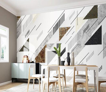 3D Black Triangle WC1681 Wall Murals