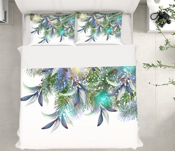 3D Leaves 15024 Bed Pillowcases Quilt