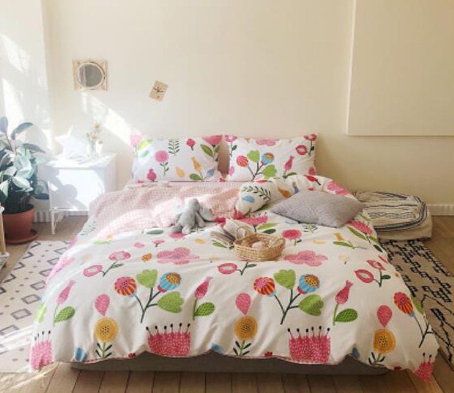3D Pink Flowerpot 30059 Bed Pillowcases Quilt