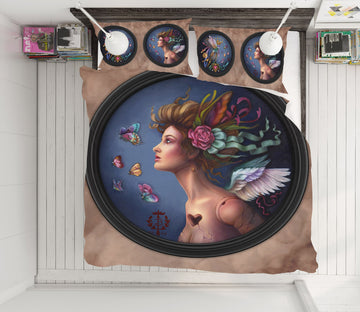 3D Butterfly Fairy 8857 Brigid Ashwood Bedding Bed Pillowcases Quilt Cover Duvet Cover
