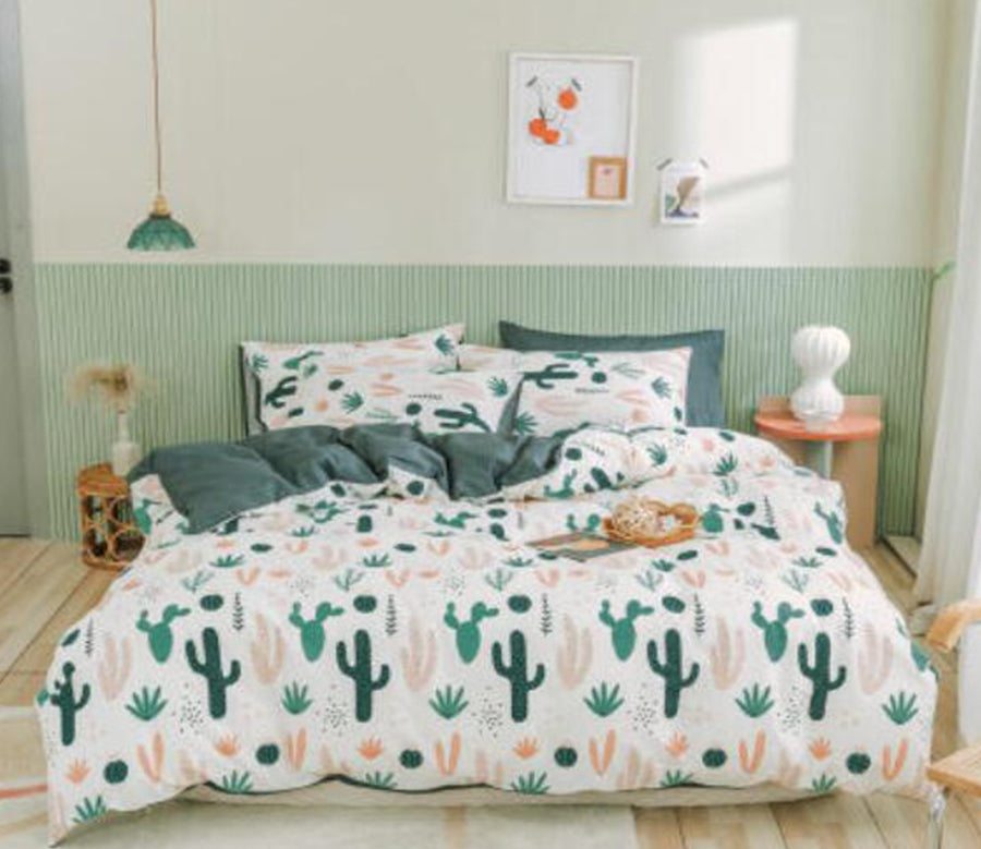 3D Cactus 40065 Bed Pillowcases Quilt