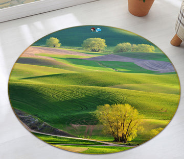 3D Grassland 72076 Round Non Slip Rug Mat