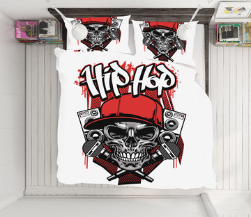 3D Skeleton 61075 Bed Pillowcases Quilt