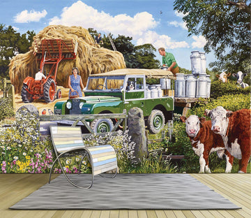 3D Collecting The Churns 1014 Trevor Mitchell Wall Mural Wall Murals Wallpaper AJ Wallpaper 2 